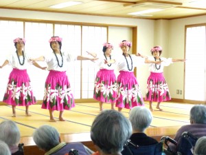 西教寺フラダンスの様子です